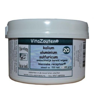  20 Kalium aluminium sulfuricum Vitazouten Kalium aluminium sulfuricum VitaZout Nr. 20 720 tabletten kopen