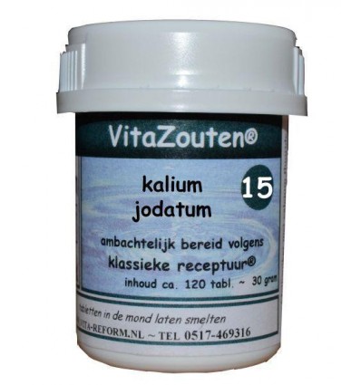 Vitazouten Kalium jodatum VitaZout Nr. 15 120 tabletten