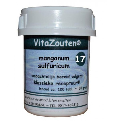 Vitazouten Manganum sulfuricum VitaZout Nr. 17 120 tabletten