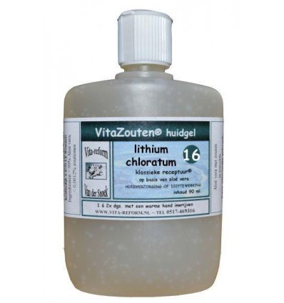  16 Lithium chloratum Vitazouten Lithium chloratum huidgel Nr. 16 90 ml kopen