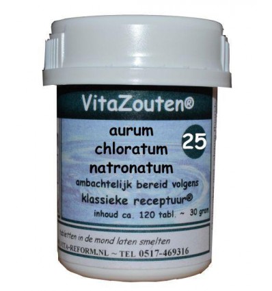 Vitazouten Aurum chlor. natronatum VitaZout Nr. 25 120 tabletten