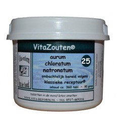 Vitazouten Aurum chlor. natronatum VitaZout Nr. 25 360 tabletten