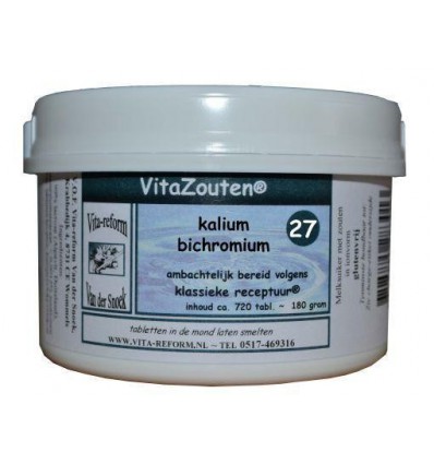  27 Kalium bichromicum Vitazouten Kalium bichromicum VitaZout Nr. 27 720 tabletten kopen