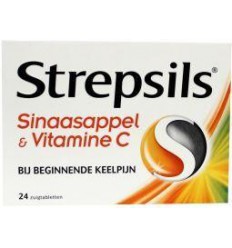 Strepsils Sinaasappel / Vitamine C 24 zuigtabletten
