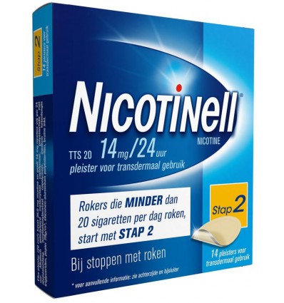 Nicotine pleisters Nicotinell TTS20 14 mg 14 stuks kopen
