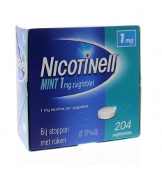 Stoppen met roken Nicotinell Mint 1 mg 204 zuigtabletten kopen