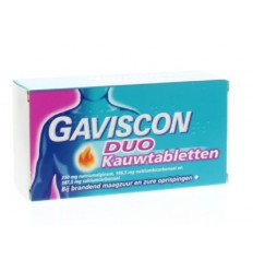 Spijsvertering Gaviscon Duo tabletten 24 kauwtabletten kopen