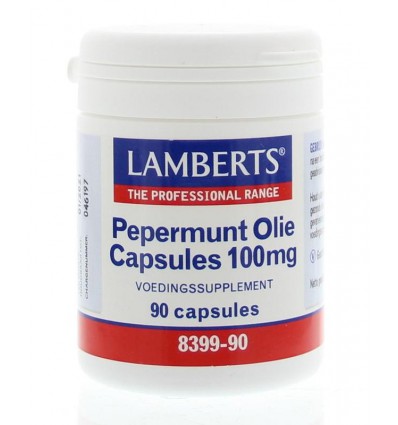 Stoelgang Lamberts Pepermuntolie 100 mg 90 vcaps kopen