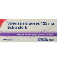 Healthypharm Valeriaan extra sterk 125 mg 50 dragees |