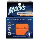 Macks Shooters moldable earplugs orange 3 paar