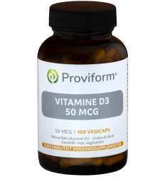 Proviform Vitamine D3 50 mcg 100 vcaps | Superfoodstore.nl