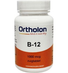 Ortholon Vitamine B12 1000 mcg sublingual 60 zuigtabletten |