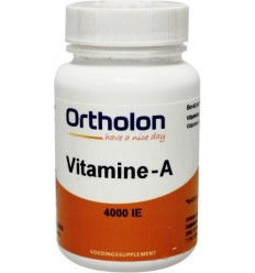 Ortholon Vitamine A 4000IE 60 capsules | Superfoodstore.nl