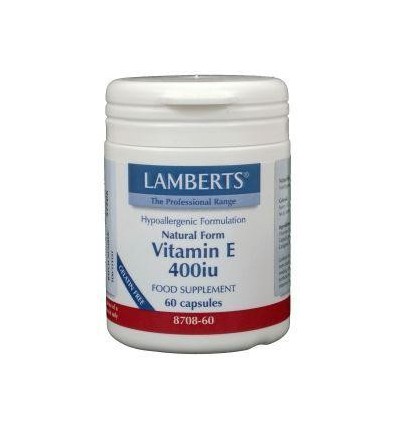 Lamberts Vitamine E 10 mcg natuurlijk 60 vcaps