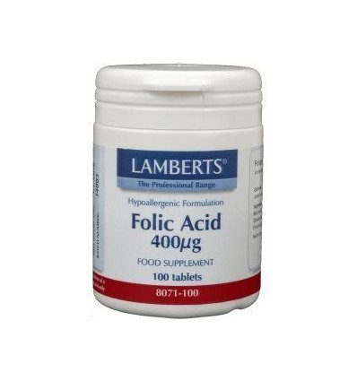 Lamberts Vitamine B11 400 mcg (foliumzuur) 100 tabletten