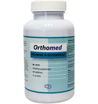 Overeenkomend anker kennisgeving Orthomed Vitamine B50 formule 60 tabletten kopen?