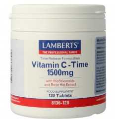 Lamberts Vitamine C 1500 Time release & bioflavonoiden 120 tabletten