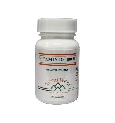 Nutri West Vitamine D3 400 100 tabletten