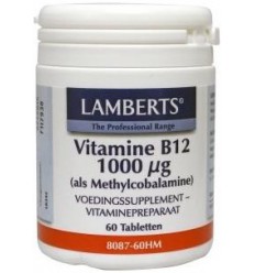 Lamberts Vitamine B12 methylcobalamine 1000 mcg 60 tabletten |