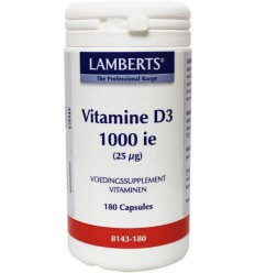 Lamberts Vitamine D3 1000IE 25 mcg 180 capsules |