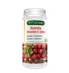 Fytostar Vitamine C 1000 acerola 60 zuigtabletten