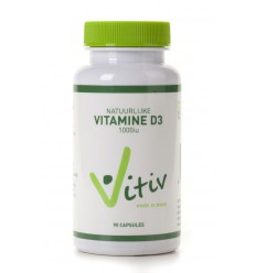 Vitamine D Vitiv Vitamine D3 1000IU 90 capsules kopen