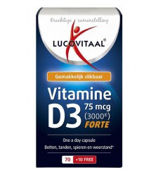 Lucovitaal Vitamine D3 75 mcg 70 capsules | Superfoodstore.nl