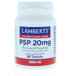 Lamberts Vitamine B6 (P5P) 20 mg 60 tabletten |
