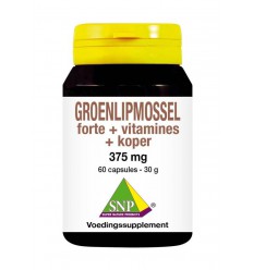 Vitamines SNP Groenlipmossel forte + vitamines + koper 60
