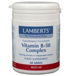 Lamberts Vitamine B50 complex 60 tabletten | Superfoodstore.nl
