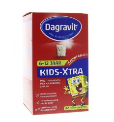 Dagravit Multi kids framboos 6-12 jaar 120 kauwtabletten