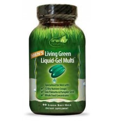 Irwin Naturals Living green liquid gel multi for men 120 softgels