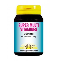 NHP Super multi vitamines 390 mg 90 capsules | Superfoodstore.nl