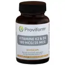 Proviform Vitamine K2 180 mcg & D3 25 mcg 60 vcaps