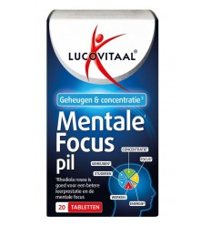 Lucovitaal Mentale focus pil 20 tabletten
