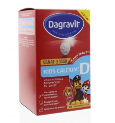 Dagravit Kids calcium & vitamine D 90 kauwtabletten