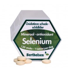 Berthelsen Selenium 100 mcg 120 tabletten | Superfoodstore.nl