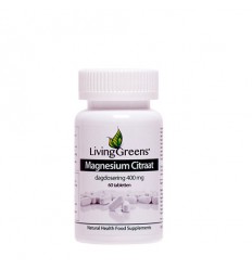 Livinggreens Magnesium citraat 400 mg 60 tabletten |