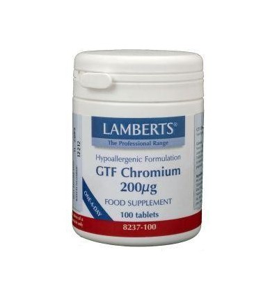 Lamberts GTF chroom 200 mcg 100 tabletten