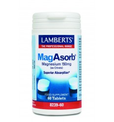 Lamberts MagAsorb (magnesium citraat) 150 mg 60 tabletten |