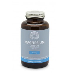 Mattisson Active magnesium citraat 400 mg 180 vcaps |