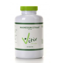 Magnesium Vitiv Magnesium citraat 200 mg 200 tabletten kopen