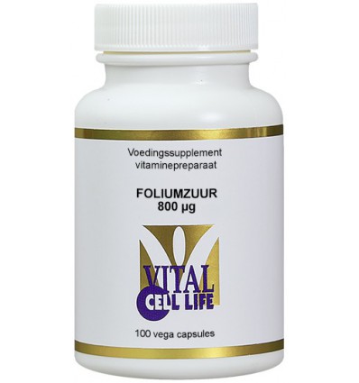 Vital Cell Life Foliumzuur 800 mcg B9 100 vcaps