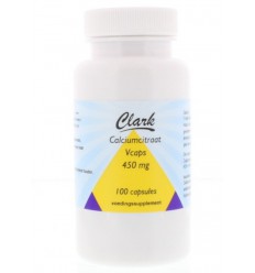 Clark Calcium citraat 450 mg 100 vcaps | Superfoodstore.nl