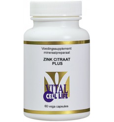 Multi Mineralen Vital Cell Life Zink citraat plus 60 capsules