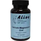 Alive Calcium magnesium zink 60 tabletten