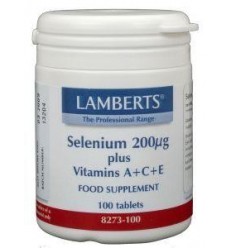 Lamberts Selenium 200 mcg met vitamine A C E 100 tabletten