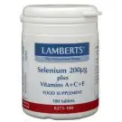 Lamberts Selenium 200 mcg met vitamine A C E 100 tabletten