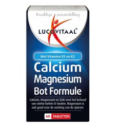 Lucovitaal Calcium magnesium botformule 60 tabletten