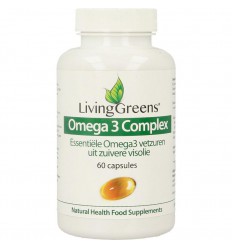 Livinggreens Omega 3 visolie complex 60 capsules |